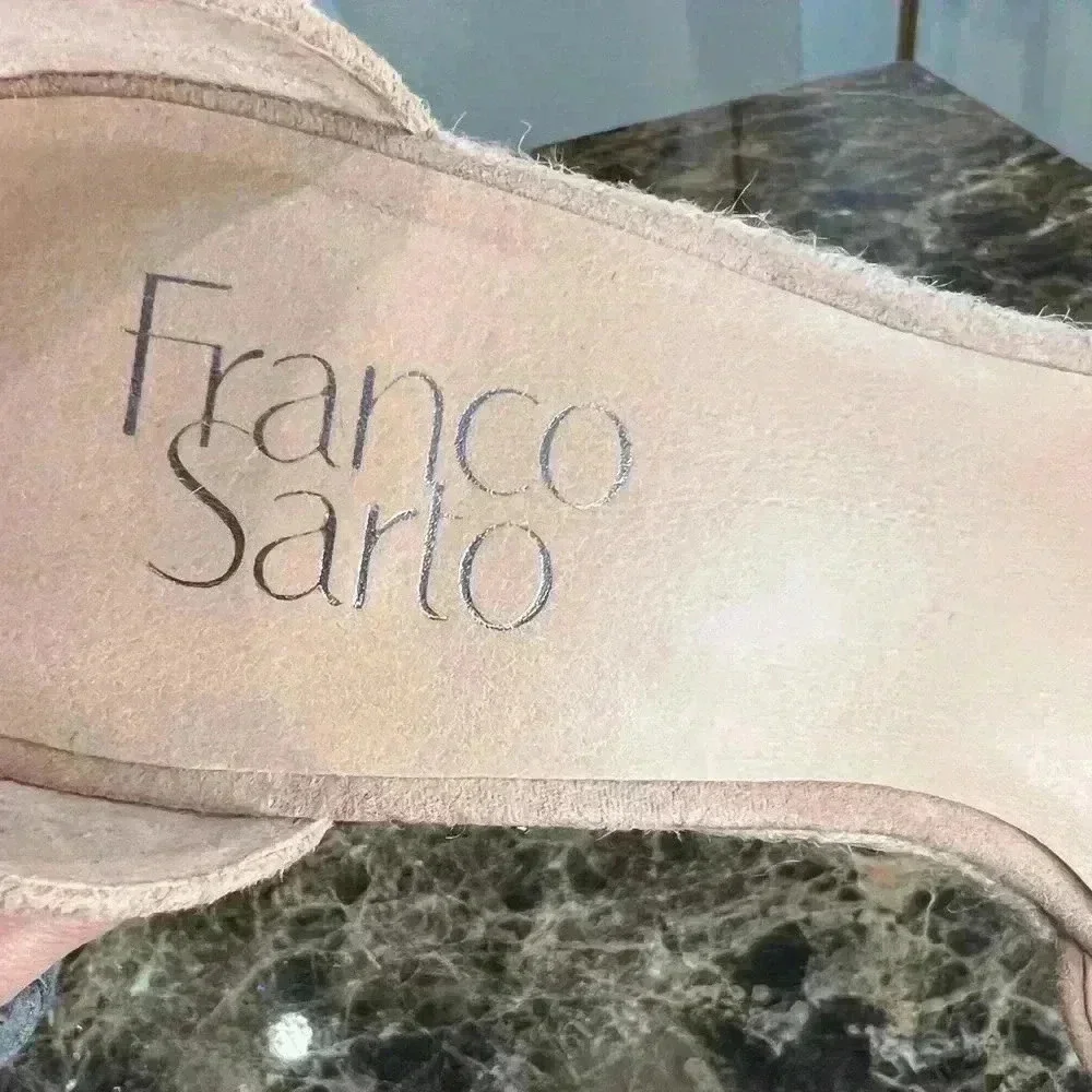 Franco Sarto Shoes: Franco Sarto Quintana Suede Espadrilles Peach Size 7.5M